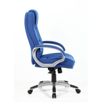 Monterey Executive Chair Blue Fabric Chair With Arms